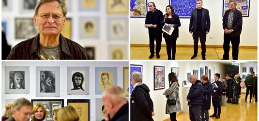 Publika je uživala na otvaranju izložbe Tihomira Bašića u Sveučilišnoj galeriji